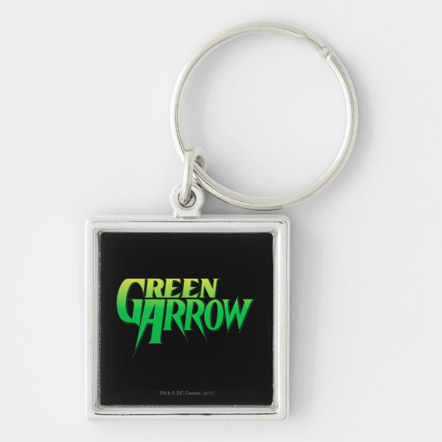 Green Arrow Logo 3 Keychain (Front)