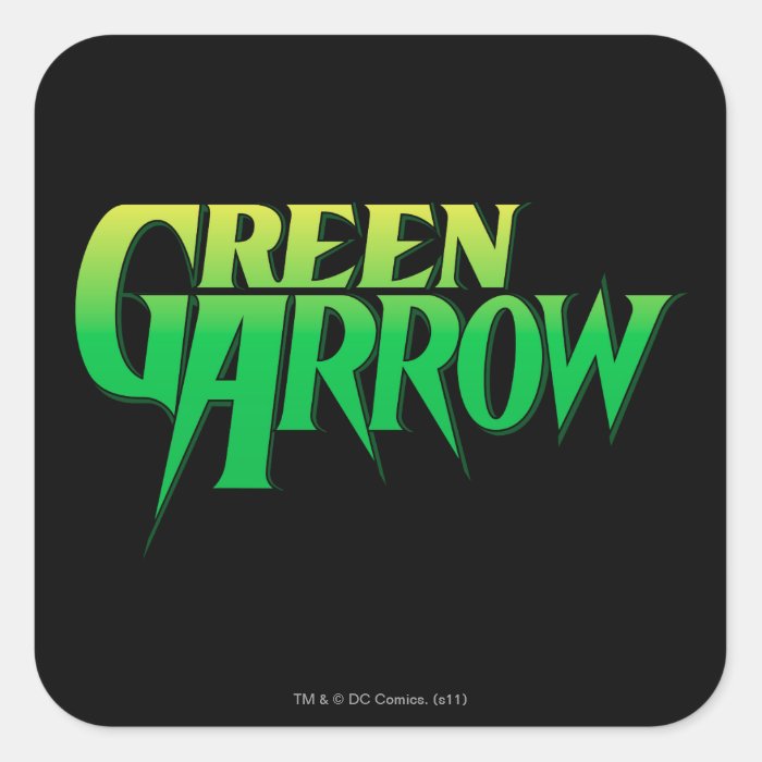 Green Arrow Logo 3 Stickers