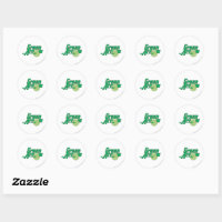 Cute Apple Chevron Stripes Teacher Stickers