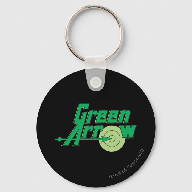 Green Arrow Logo Keychain (Front)