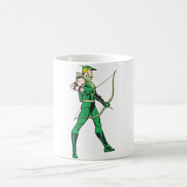Green Arrow Profile Coffee Mug (Center)