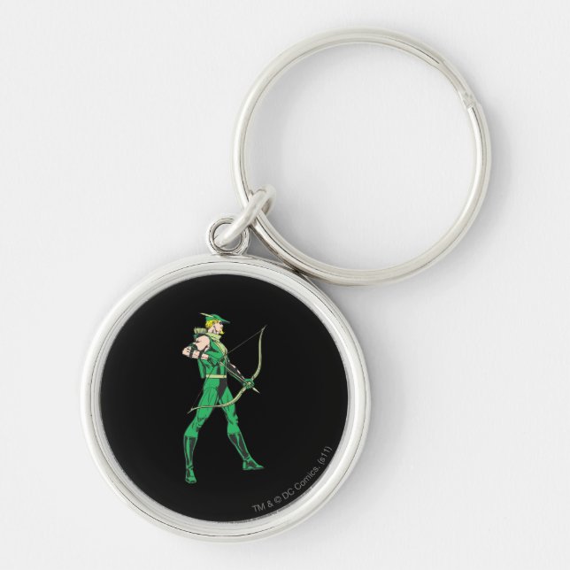 Green Arrow Profile Keychain (Front)