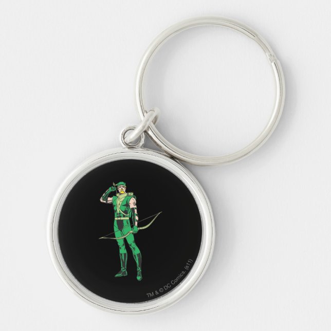Green Arrow with Target Keychain (Front)