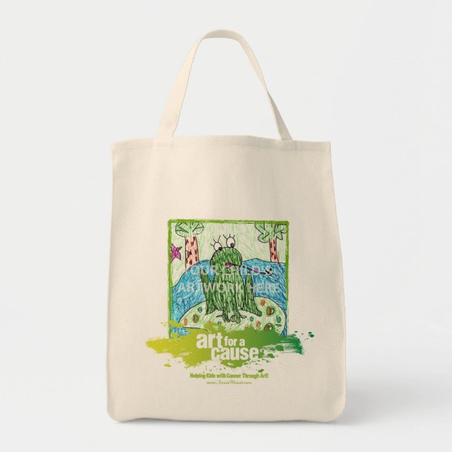 Green "Art for a Cause" Tote  $15.95 Bag (Front)