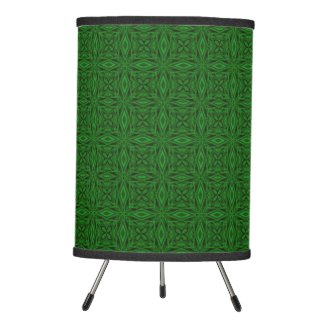 Green Artistic Modern Abstract Design Tripod Lamp