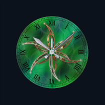 Green As the Grass Clock