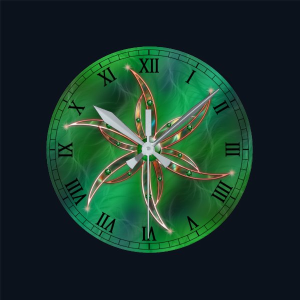 Green As the Grass Clock