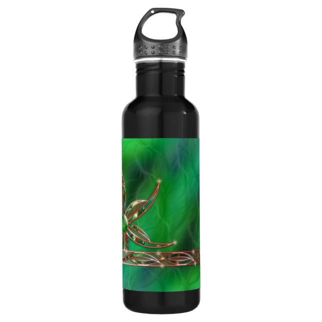Green As the Grass Stainless Steel Water Bottle (Front)