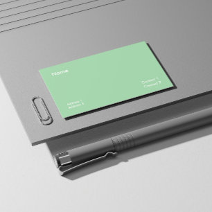 green ash -solid color business card