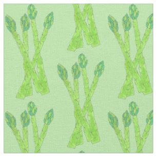 Green Asparagus Spears Vegetable Garden Veggie Veg Fabric