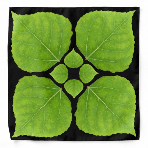 Green Aspen Leaf 11 Bandana