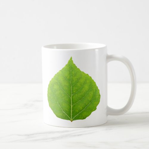 Green Aspen Leaf 11 Coffee Mug