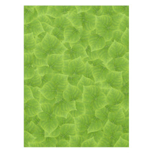 Green Aspen Leaf #11 Tablecloth