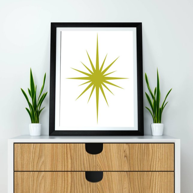 Green Atomic Starburst Mid Century Modern Decor (Creator Uploaded)