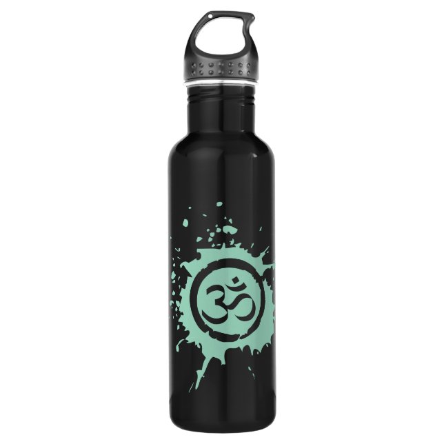 Green Aum Organic Planet  Aluminum Stainless Steel Water Bottle (Front)