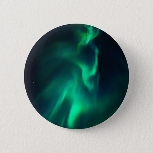 Green Aurora Northern Lights Button