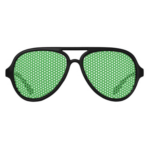 Green Aviator Sunglasses