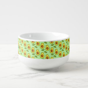 Green Avocado Cat Soup Mug