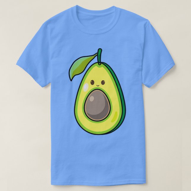 Green Avocado Cute T-Shirt (Design Front)