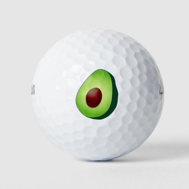 Green avocado logo Wilson golf ball set (Front)