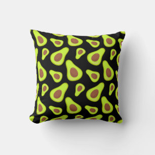 Green Avocados Vegetable Lover Veggie Healthy Food Throw Pillow