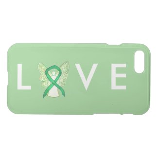 Green Awareness Angel Ribbon Custom iPhone 7 Case