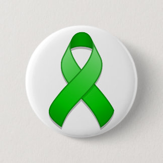 Green Awareness Ribbon Button
