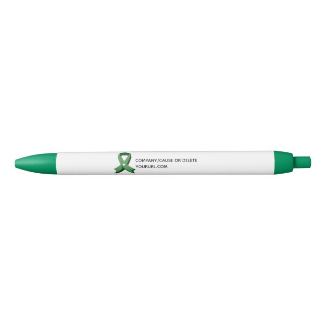 Green Awareness Ribbon Fundraiser Pen (Front)