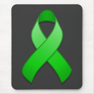 Green Awareness Ribbon Mousepad