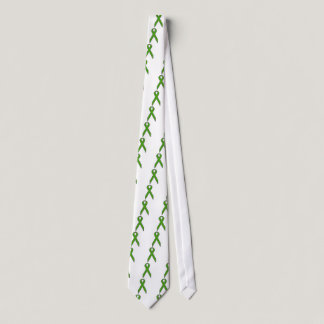 Green Awareness Ribbon Neck Tie