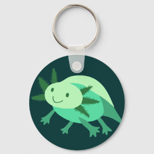 Green Axolotl Keychain