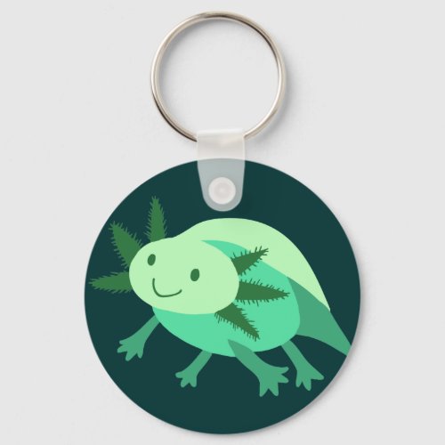 Green Axolotl Keychain