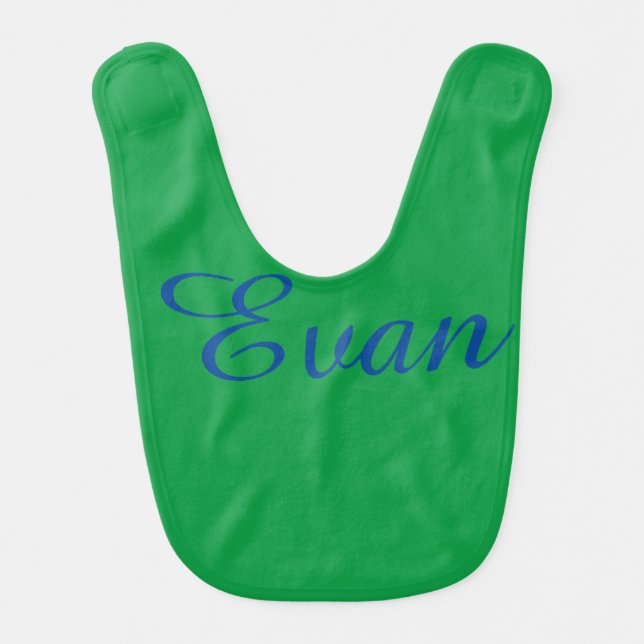 Green Baby bib  (Front)