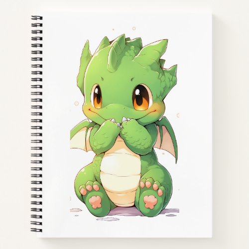 Green Baby Dragon Notebook