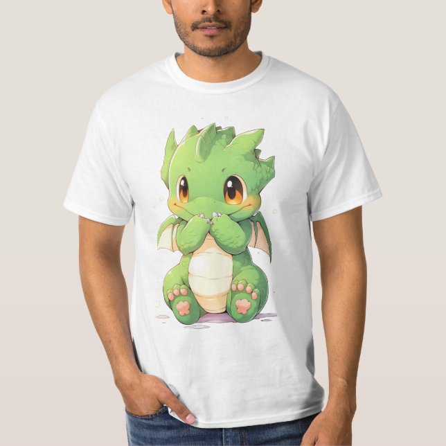 Green Baby Dragon T-Shirt (Front)