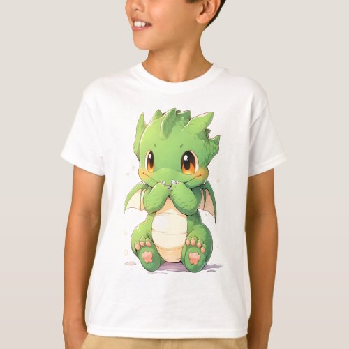 Green Baby Dragon T_Shirt