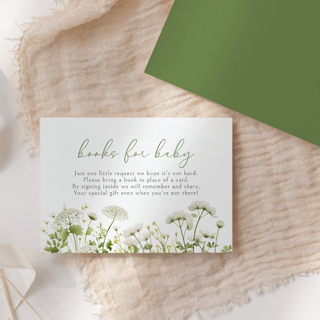 Green Baby In Bloom Wildflower Books For Baby Enclosure Card (Creator Uploaded)