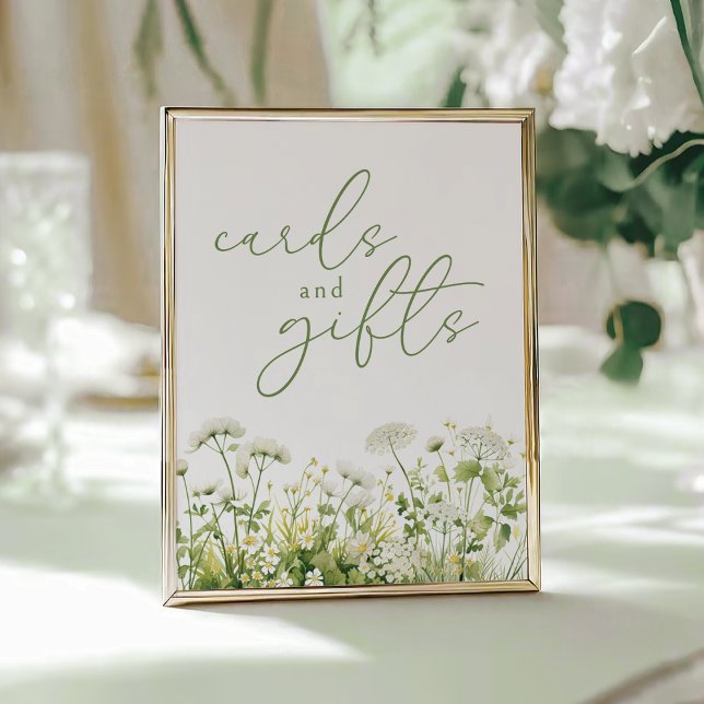 Green Baby In Bloom Wildflower Cards and  Gifts Poster (Creator Uploaded)