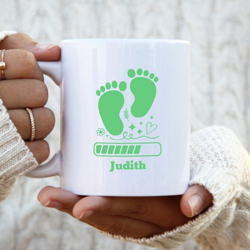 Green Baby Loading Coffee Mug