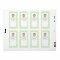 Green Baby Owl on Book Gift Bookplate Label