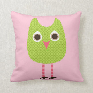 Green Baby Owl Pillow