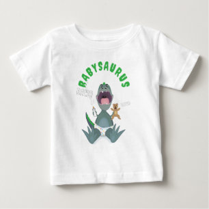 Green Babysaurus T-rex Baby T-Shirt