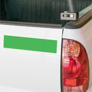 Green Background and White Border for a Modern Aes Bumper Sticker