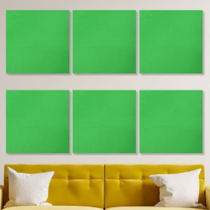 Green Background and White Border for a Modern Aes Wood Photo Tile