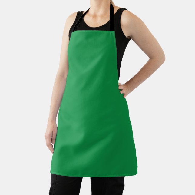 Green Background with White Border for Modern Aest Apron (Insitu)