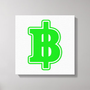 GREEN BAHT SIGN ฿ Thai Money Currency ฿