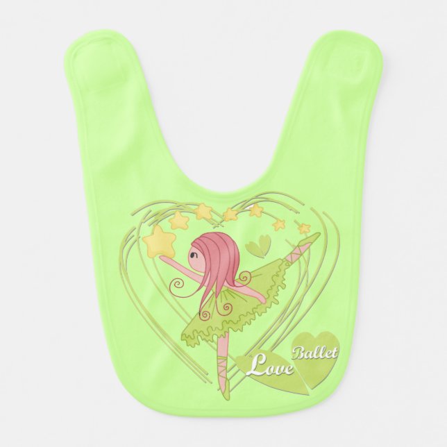 Green Ballerina Bib (Front)