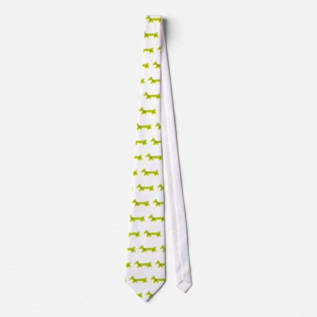 Green Balloon Doggie Neck Tie (Front)