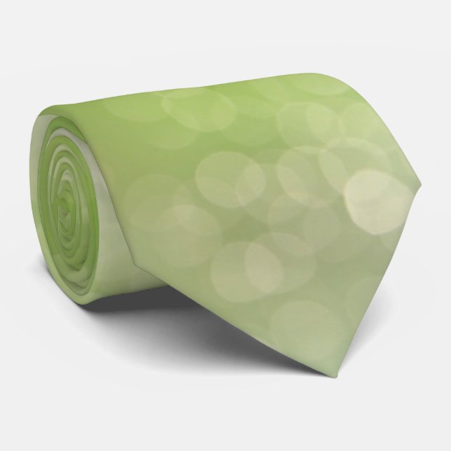 Green Balls  Neck Tie (Rolled)