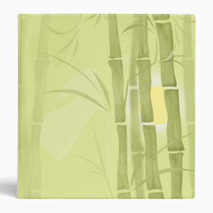 Green bamboo 3 ring binder